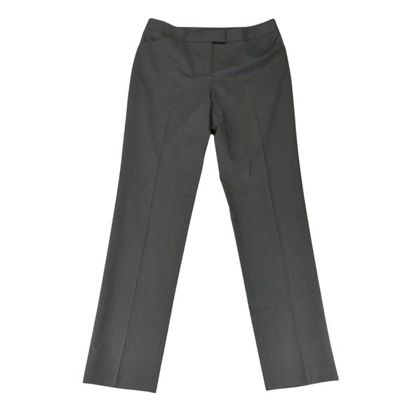Lafayette 148 Slim Trouser Dress Pants Womens 8 Wool Stretch Career Professional - Picture 1 of 9